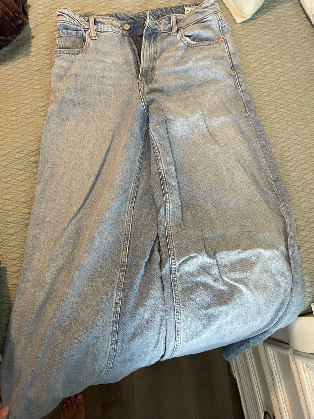 Gap Curvy Tall Baggy Mid Rise Jeans